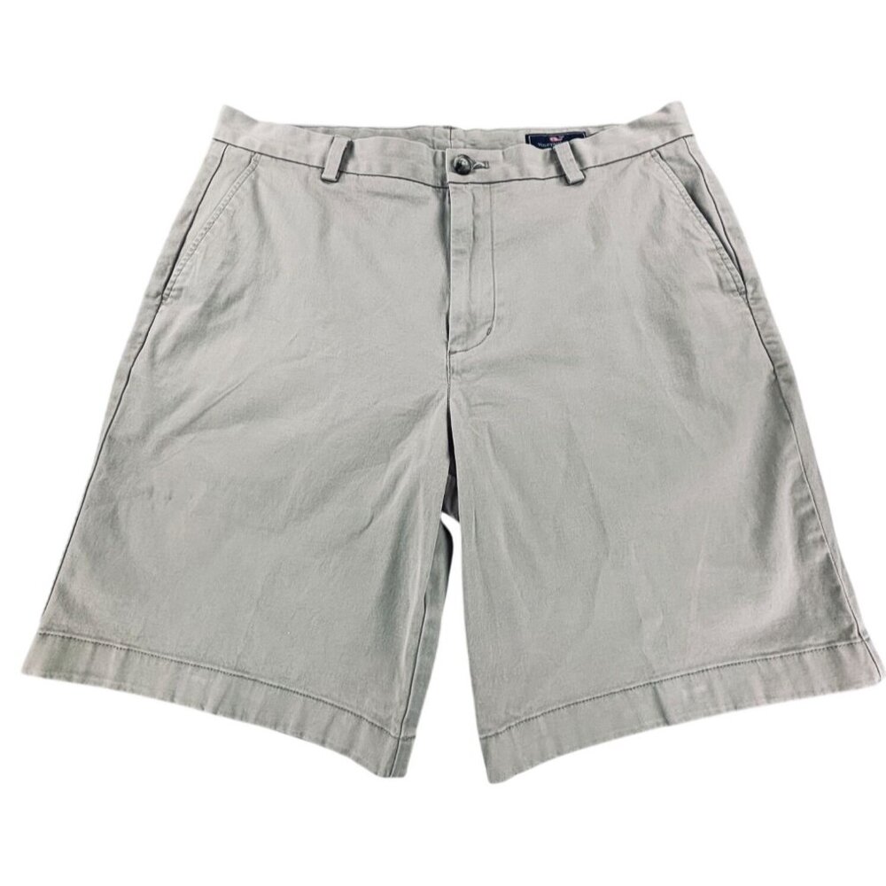 Vineyard Vines Chino Shorts Mens Khaki  Size 35 Cotton/Spandex Blend